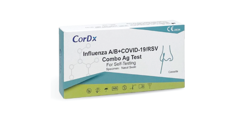 cordx 4 in 1 selbsttest rsv influenza ab sars cov 2