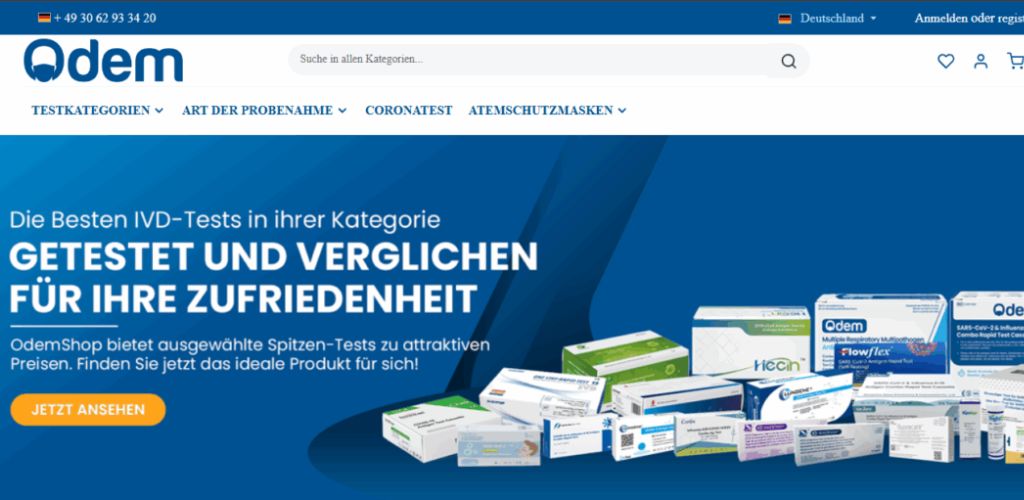 Die besten online-shops für corona tests odemshop