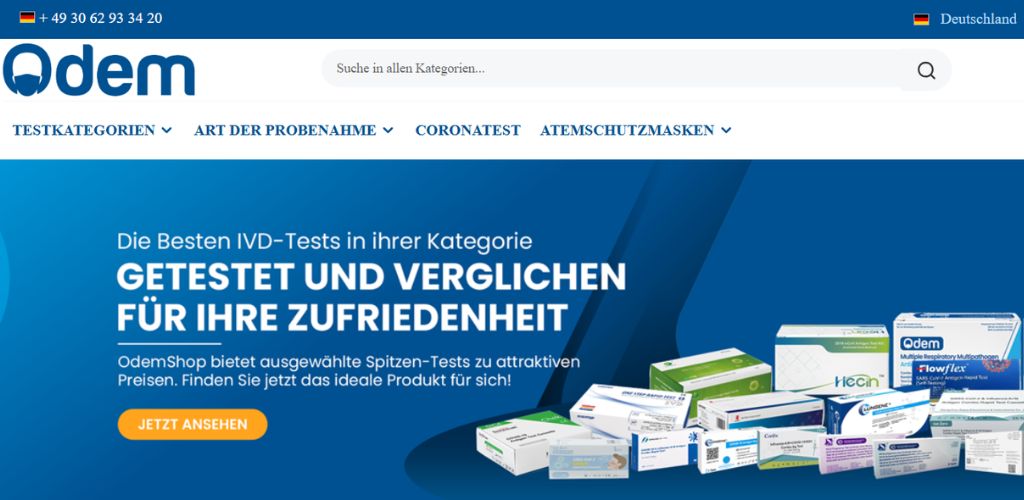 die besten online-shops für crp tests odemshop