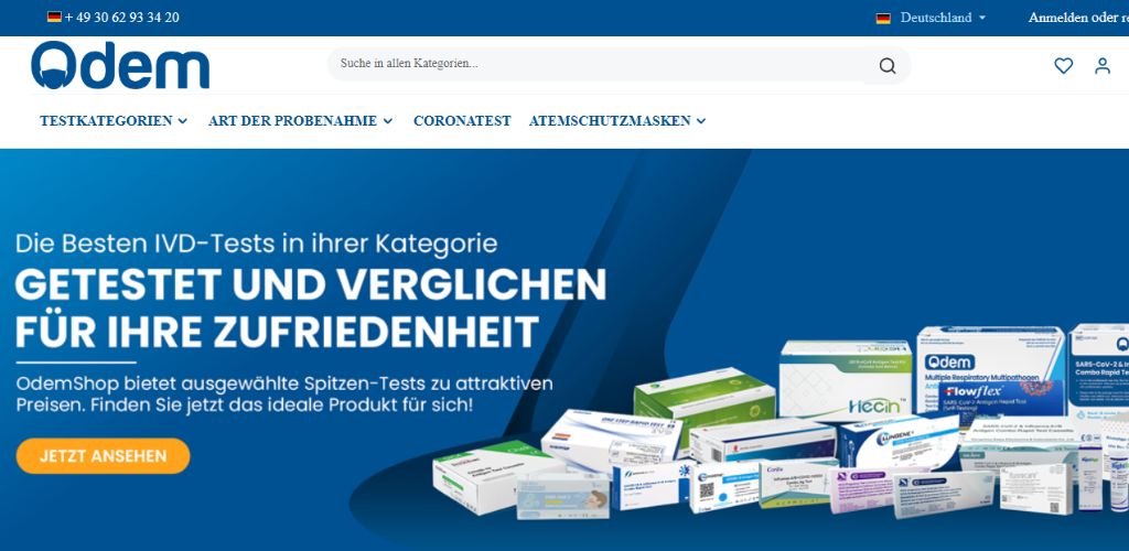 die besten online-shops für d-dimer tests odemshop