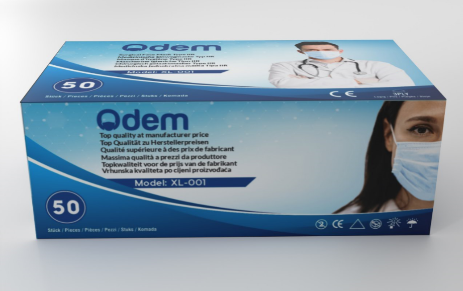 OP-Maske TypIIR mit CE Odem Hubei Medizinische Einwegmaske Farbe: Blau
