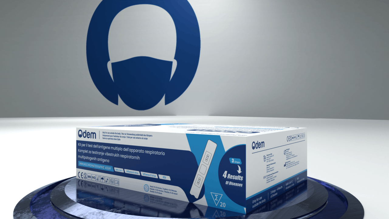 Bioteke Kombitest 4 in 1 - SARS-CoV-2 | InfluenzaA | InfluenzaB | RSV